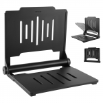 VEVOR kokkupandav seinale kinnitatav du&scaron;itool 45,2 cm seljatoega, plastist iste 304 roostevabast terasest raamiga, kuni 180 kg t&auml;iskasvanutele ja eakatele