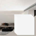 VEVOR 60x60 cm laepaneelid, 12 tk, tulekindel, veekindel PVC, paindlik ja lihtne paigaldus, valged kodu/kontori jaoks