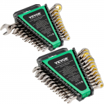 VEVOR 24-osaline kombineeritud mutriv&otilde;tmete komplekt korraldajaga, meetriline 8&ndash;19 mm ja SAE 6.35&ndash;22.2 mm, Cr-V teras