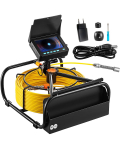 VEVOR kanalisatsiooniinspektsioonikaamera 50m kaabliga, 4.3'' LCD, 6 LED tuledega, 16GB, 3X suum, IP68 veekindel