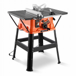 VEVOR 254mm lauasaag alusega, 1800W mootor, 200mm l&otilde;ikev&otilde;ime, 4800RPM, 24T saeketas, puidut&ouml;&ouml;ks