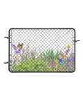 VEVOR reguleeritav aia v&otilde;rkv&auml;rav 183x122cm, must tsingitud teras, sobib 67&ndash;183cm avadele, aeda/hoovi, postid ei kuulu komplekti