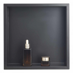 VEVOR 33x33x10.2 cm must roostevabast terasest du&scaron;ini&scaron;&scaron;, veekindel seinariiul seebile ja &scaron;ampoonile