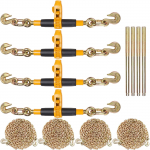 VEVOR hammasratta ahelakinnitus 3/8&ndash;1/2&rdquo; G80 ahelatega, 5443 kg kandev&otilde;ime, libisemisvastane k&auml;epide, veoauto/haagise jaoks, 4 tk
