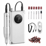 VEVOR Juhtmevaba Elektriline K&uuml;&uuml;nefrees 40 000 p/min LCD-ga, 6 Otsa, 50 Lihvlinti &ndash; Laetav Manik&uuml;&uuml;ri-Pedik&uuml;&uuml;ri Seade