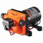 VEVOR 12V membraanveepump 11.36 L/min, 4-kambriline, 40&ndash;100 PSI r&otilde;hul&uuml;litiga, vaikne ja vastupidav RV/paatidele