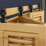 VEVOR kahekordne volditavate l&uuml;kanduste furnituurikomplekt, 193 cm &uuml;lemine siin, 4x 45 cm ustele, lihtne paigaldus