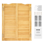 VEVOR kiikuvad salong-uksed 81x107 cm, m&auml;nnipuidust, kahepoolsete hingede ja kaarekujundusega, k&ouml;&ouml;ki, baari, koridori