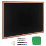 VEVOR 89x117 cm magnetiline rustikaalse raamiga tahvel, riputatav teadete ja kalendri tahvel koos markerite ja kustutuskummiga