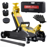 VEVOR madala profiiliga h&uuml;drauliline tungraud 2,5 t, 85&ndash;350 mm, terasest t&otilde;stuk SUV kummiadapterite ja kohvriga