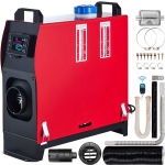 VEVOR 12V 5kW diisel&otilde;huk&uuml;tteseade LCD ja puldiga, k&otilde;ik-&uuml;hes parkimisk&uuml;tteseade summutiga autole, veokile, paadile, haagissuvilale