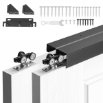 VEVOR 1524 mm alumiiniumist bypass liugukse furnituur, kahekordne siinide s&uuml;steem 2 uksele, 762 mm lai, 25&ndash;45 mm paks