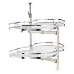 VEVOR parempoolne nurgakapi v&auml;ljat&otilde;mmatav korraldaja, 2-astmeline, k&otilde;rguse reguleerimine, pehme sulgumine, kappidele alates 91x53x59 cm