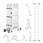 VEVOR 7-&uuml;hes mitmeotstarbeline teleskoopredel, 4.2m tugev kokkupandav redel, 150kg kandev&otilde;ime sise- ja v&auml;listingimustes