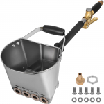 VEVOR 4 d&uuml;&uuml;siga tsemendim&ouml;rdi pihustusp&uuml;stol roostevabast terasest korpusega krohvi, pahtli ja betooni jaoks, 4 otsikut kaasas