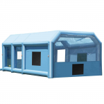 VEVOR 10x6,4x4,5m t&auml;ispuhutav v&auml;rvimiskabiin 1100W+750W puhurite ja &otilde;hufiltriga, kaasaskantav telk suurtele s&otilde;idukitele