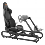 VEVOR rooliseadme alus ja iste Logitech/Thrustmaster jaoks, teraskarkass, reguleeritav, kuni 150 kg, G29/G920/G923