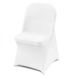 30 tk Valged Venivad Spandeksist Kokkupandavate Toolide Katted &ndash; Universaalsed Pestavad Katepidudele, Pulmadele, Bankettidele