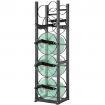 VEVOR k&uuml;lmutusaine balloonide hoidik 3x13.6kg ja 3 v&auml;ikesele balloonile, 325x330x1197mm, terasest Freooni balloonihoidja s&otilde;idukitele