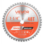 VEVOR 185 mm ketassaeleht, 48T sulamhammas, 15.875 mm ava, metalli l&otilde;ikamiseks, madal m&uuml;ratase, sile l&otilde;ige