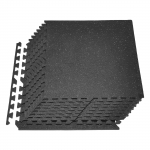 VEVOR 12 tk omavahel lukustuvad EVA vaht treeningmatid 61 x 61 x 1 cm, kaitsvad m&uuml;ra summutavad plaadid hallide t&auml;ppidega