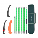 VEVOR K&auml;sitsi Pikendatav Oksasaag, Kuni 8.2m, 65Mn Terasest Tera, Klaaskiust K&auml;epide, Topeltkonks K&otilde;rgete Oksade K&auml;rpimiseks