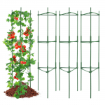 VEVOR 4 tk 160 cm virnastatavad tomatitaimed &ndash; tugev metallist taimetoed k&ouml;&ouml;giviljadele, lilledele ja ronitaimedele