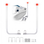 VEVOR 1016 mm paaditraileri juhtvardad LED-tuledega, 2 tk terasest juhtvardaid PVC-ga, sobivad jetipaadi ja kalastuspaadi haagistele