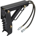 VEVOR H&uuml;drauliline Ekskavaatori Haarats 46 cm, Tugev Terasest Kinnitus Silindriga, Keevitatav, Must