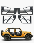 VEVOR 4-osalised toruuksed Jeep Wrangler JK-le (2007&ndash;2018), jahistiilis terasuksed, OE-luku ja kummipatjadega