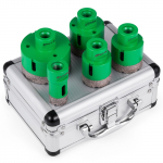 VEVOR 5-osaline teemantpuuride komplekt, M14 25&ndash;68 mm puurid plaatide, keraamika ja graniidi t&auml;pseks puurimiseks