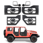 VEVOR toru pooluksed Jeep Wrangler JL 2018&ndash;2026 ja Gladiator JT 2020&ndash;2026, 4-ukselised esi- ja tagumised terasuksed peeglitega