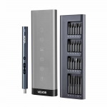 VEVOR elektriline t&auml;ppiskruvikeeraja komplekt 48 magnetilise S2 terasest otsikuga, LED-valgus ja Type-C laadimisega