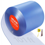 VEVOR l&auml;bipaistev PVC ribakardin, 30,8 m x 30,5 cm, 3 mm paks, s&uuml;gavk&uuml;lmikutele, ladudele, garaažidele, lautadele, lemmikloomade ustele