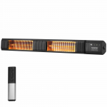 VEVOR 3000W infrapuna elektriline soojendi kaugjuhtimisega, 9 soojustaset, taimer, IP65, seinapaigaldusega terrassile ja stuudiotele