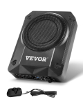 VEVOR 20cm 800W &Otilde;huke Istmealune Auto Subwoofer Sisseehitatud V&otilde;imendiga, K&otilde;rge/Madala Taseme Sisend, Helitugevuse Kontroll