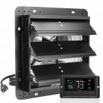 VEVOR 305 mm metallist v&auml;ljat&otilde;mbeventilaator EC-mootoriga, 1500 m&sup3;/h &otilde;huvool, temperatuuri ja niiskuse kontroller, seinakinnitus