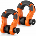 VEVOR 3/4" D-r&otilde;ngas &scaron;aklid, 2 tk, 8T kandev&otilde;ime, legeerteras, 22mm tihvtiga, isolaatorid, seibid &ndash; maastikuvedudeks, oranž