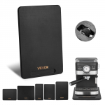 VEVOR seadme liugur 40x30cm, kuni 18kg, vaiksed kummirattad, lihtne k&auml;epide, kohvimasinatele, must