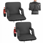 VEVOR 635mm lai reguleeritav staadionitool seljatoe, k&auml;etugede, taskute ja topsihoidjaga &ndash; kaasaskantav trib&uuml;&uuml;nitool