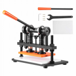 VEVOR manuaalne naha l&otilde;ikamis- ja pressimismasin, 260x150 mm plaat, 12 mm k&auml;ik, 1,5 t surve, topeltjuhikute v&otilde;llid