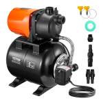 VEVOR 750W 1HP madala kaevu pump 19L survepaagiga, 63L/min vool, 50m t&otilde;ste, 1.4/2.8 bar l&uuml;liti aia kastmiseks