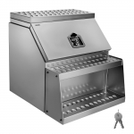 VEVOR Alumiiniumist Veoauto Astme T&ouml;&ouml;riistakast 610x695x645 mm, Veekindel K&uuml;lgmine Panipaik Lukuga, 200 kg Kandev&otilde;ime