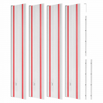 VEVOR 2794 mm r&ouml;&ouml;psae juhtsiinide komplekt 2x 698,5 mm alumiiniumsiinide ja &uuml;hendustega, sobib Makita & Festool