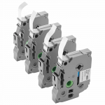 VEVOR sildikinnitusteip 4 tk, 12 mm must valgel, sobib Brother TZe-231-le, veekindel ja vastupidav, 8 m rullid