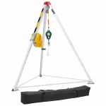 VEVOR p&auml;&auml;stetripod komplekt kitsasse ruumi, 816 kg vintsi, 1.25 m jalad, 19.8 m kaabel, 10 m kukkumiskaitse, k&otilde;rgus 1.34&ndash;2.15 m