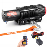 VEVOR 2721 kg 12V elektriline ATV UTV vintsi, 3,5 hj, 6 mm x 15 m s&uuml;nteetk&ouml;is, juhtmevaba/juhtmega pult, IP55, juhtplokk