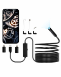 VEVOR 1920P HD endoskoopkaamera 5 m kaabli, 8 LED, IP67 veekindla booroskoobiga Android/iOS jaoks, auto ja torude kontrolliks