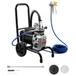 VEVOR 1100 W diafragmaatiline v&auml;rvipihusti k&auml;rul, 150 bar, 10 m voolik, 50 cm pikendus, sise- ja v&auml;lisrenoveerimiseks