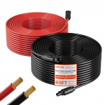 VEVOR 2x19,8 m p&auml;ikesepaneeli pikenduskaabel 10 AWG (6 mm&sup2;) MC4 IP67, tinutatud vask, v&auml;litingimuste PV-s&uuml;steemidele